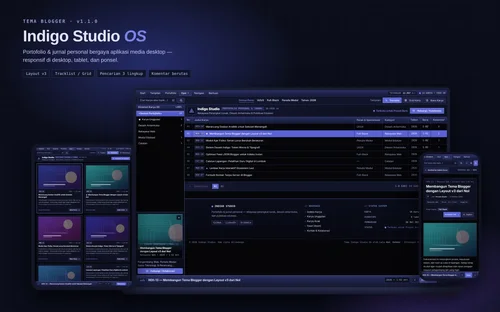 Indigo Studio Blogger Template