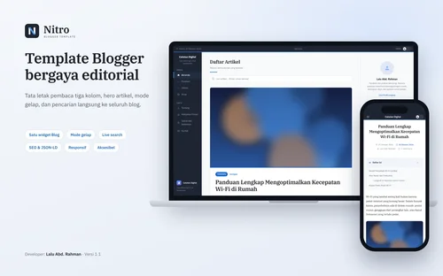 Nitro Blogger Template